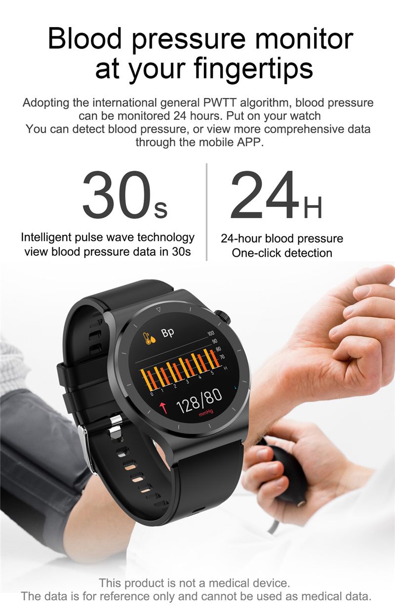 E20 Temperature SPO2 ECG Smart Watch